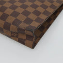 LOUIS VUITTON Damier Ebene Poche Toilette 26 Pouch N47543 LV Auth 127811-15