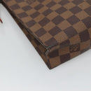 LOUIS VUITTON Damier Ebene Poche Toilette 26 Pouch N47543 LV Auth 127811-16