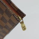 LOUIS VUITTON Damier Ebene Poche Toilette 26 Pouch N47543 LV Auth 127811-8