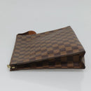 LOUIS VUITTON Damier Ebene Poche Toilette 26 Pouch N47543 LV Auth 127811-4