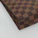LOUIS VUITTON Damier Ebene Poche Toilette 26 Pouch N47543 LV Auth 127811-14