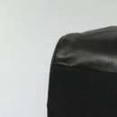 PRADA Chain Shoulder Bag Leather Black Gold Auth 127820-11