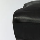 PRADA Chain Shoulder Bag Leather Black Gold Auth 127820-13