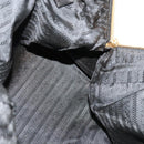 PRADA Chain Shoulder Bag Leather Black Gold Auth 127820-17