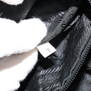 PRADA Chain Shoulder Bag Leather Black Gold Auth 127820-20