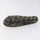 Christian Dior Trotter Canvas Saddle Coin Purse Black Auth 127825-5