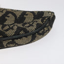 Christian Dior Trotter Canvas Saddle Coin Purse Black Auth 127825-7