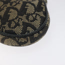 Christian Dior Trotter Canvas Saddle Coin Purse Black Auth 127825-19
