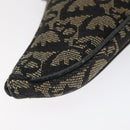 Christian Dior Trotter Canvas Saddle Coin Purse Black Auth 127825-21