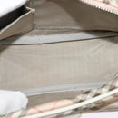 BURBERRY Nova Check Blue Label Shoulder Bag Canvas Pink Silver Auth 127833-16