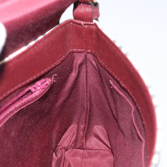 BURBERRY Nova Check Shoulder Bag Canvas Leather Beige Gold Auth 127835