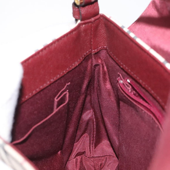 BURBERRY Nova Check Shoulder Bag Canvas Leather Beige Gold Auth 127835