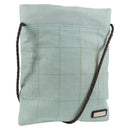 BURBERRY Sacosh Shoulder Bag Canvas Light Blue Auth 127837-1