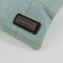 BURBERRY Sacosh Shoulder Bag Canvas Light Blue Auth 127837-12