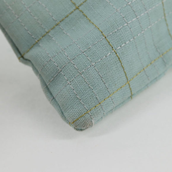 BURBERRY Sacosh Shoulder Bag Canvas Light Blue Auth 127837