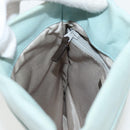 BURBERRY Sacosh Shoulder Bag Canvas Light Blue Auth 127837-18