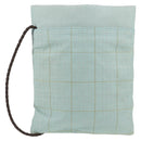 BURBERRY Sacosh Shoulder Bag Canvas Light Blue Auth 127837-3