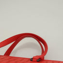 BOTTEGA VENETA INTRECCIATO Hand Bag Leather 2way Red Auth 127841V-14