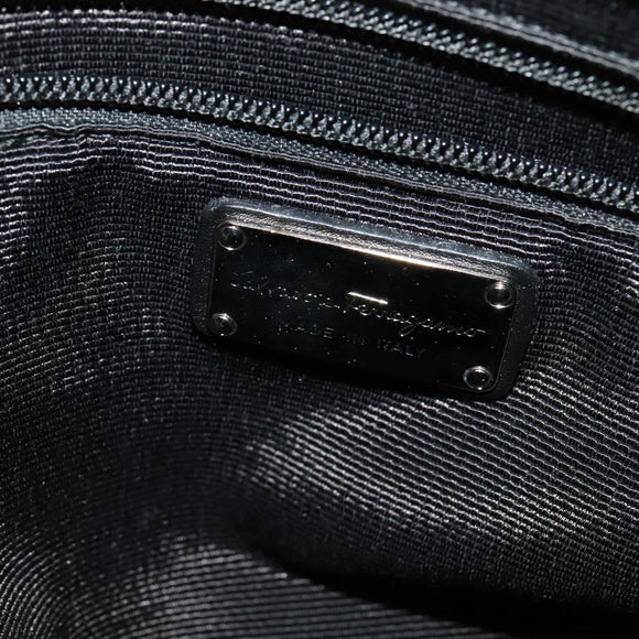 Salvatore Ferragamo Shoulder Bag Nylon 2way Black Auth 127844