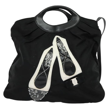 Salvatore Ferragamo Shoulder Bag Nylon 2way Black Auth 127844 - 0