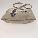 Salvatore Ferragamo Shoulder Bag Nylon 2way Beige Auth 127845-5