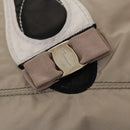 Salvatore Ferragamo Shoulder Bag Nylon 2way Beige Auth 127845-18
