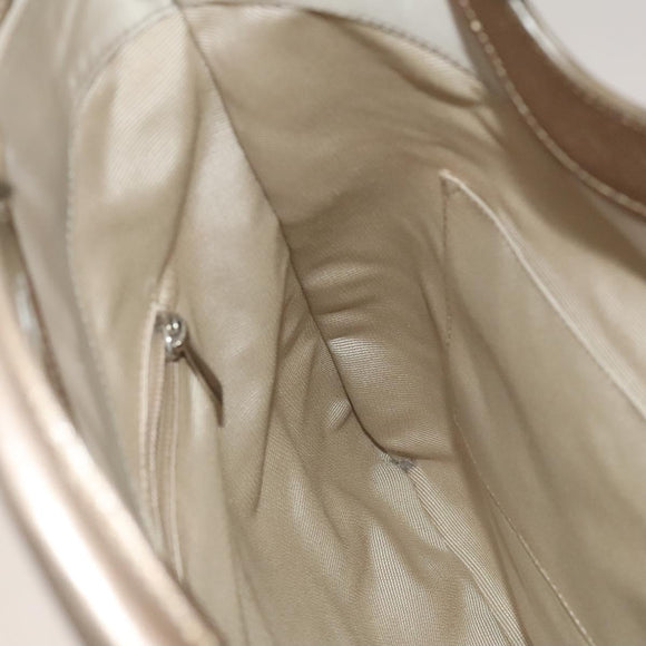 Salvatore Ferragamo Shoulder Bag Nylon 2way Beige Auth 127845