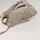 Salvatore Ferragamo Shoulder Bag Nylon 2way Beige Auth 127845-4