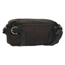 Salvatore Ferragamo Gancini Shoulder Bag Canvas Black Silver Auth 127847-1