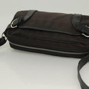 Salvatore Ferragamo Gancini Shoulder Bag Canvas Black Silver Auth 127847-6