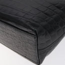 Salvatore Ferragamo Shoulder Bag Leather Black Gold Auth 127848-14