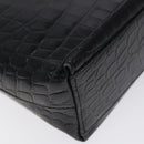 Salvatore Ferragamo Shoulder Bag Leather Black Gold Auth 127848-15