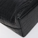 Salvatore Ferragamo Shoulder Bag Leather Black Gold Auth 127848-9