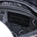Salvatore Ferragamo Shoulder Bag Leather Black Gold Auth 127848-12