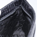 Salvatore Ferragamo Shoulder Bag Leather Black Gold Auth 127848-19