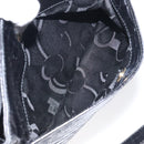 Salvatore Ferragamo Shoulder Bag Leather Black Gold Auth 127848-21