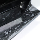 Salvatore Ferragamo Hand Bag Patent leather 2way Black Silver Auth 127849-17
