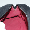 Salvatore Ferragamo Hand Bag Suede Black Silver Auth 127851-19