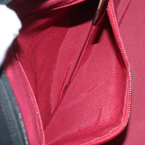 Salvatore Ferragamo Hand Bag Suede Black Silver Auth 127851