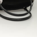 Salvatore Ferragamo Hand Bag Suede Black Silver Auth 127851-7