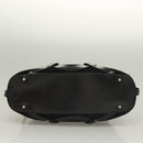 Salvatore Ferragamo Hand Bag Suede Black Silver Auth 127851-5