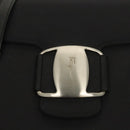 Salvatore Ferragamo Shoulder Bag Canvas Black Auth 127852-10