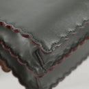 FENDI Chain Shoulder Bag Leather Gray Silver Auth 127855V-16