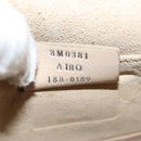 FENDI Chain Shoulder Bag Leather Gray Silver Auth 127855V-12