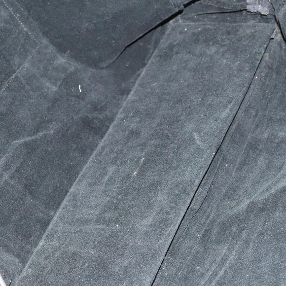 FENDI Zucchino Canvas Boston Bag Silver Black Auth 127858