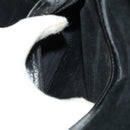 FENDI Zucchino Canvas Boston Bag Silver Black Auth 127858-19