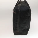 FENDI Zucchino Canvas Boston Bag Silver Black Auth 127858-4