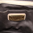 Miu Miu Hand Bag Leather 2way Beige Gold Auth 127861-18