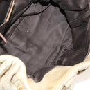 Miu Miu Hand Bag Leather 2way Beige Gold Auth 127861-11