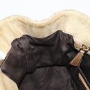 Miu Miu Hand Bag Leather 2way Beige Gold Auth 127861-20